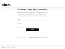 Tablet Screenshot of mediabox.vitra.com